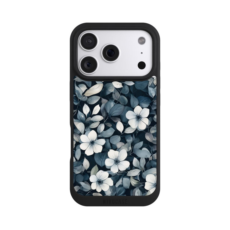 iPhone 18 Pro NIVOpure Blaue Negativblumen mit KI
