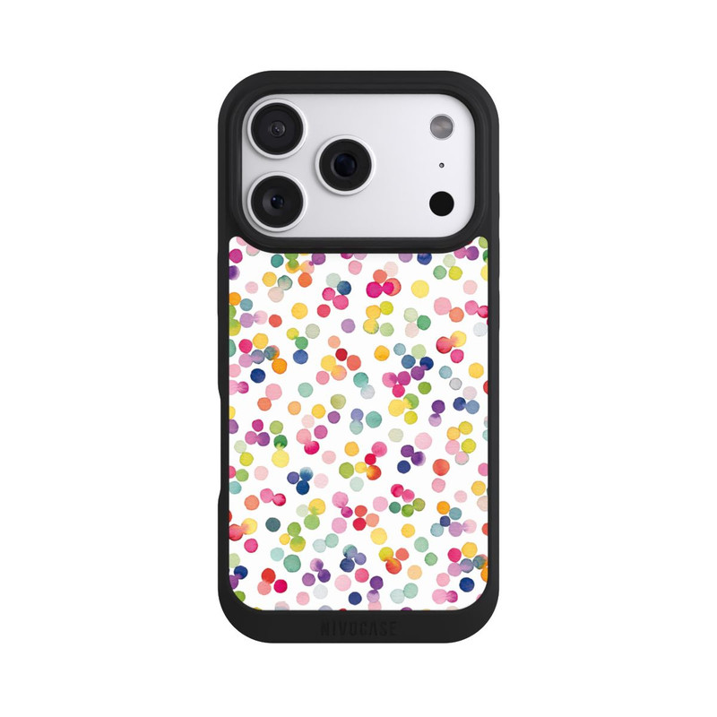 iPhone 18 Pro NIVOpure Watercolor Dots Colorful