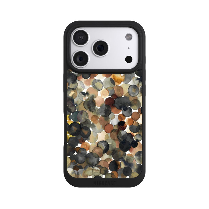 iPhone 18 Pro NIVOpure Watercolor Dots Brown Pattern