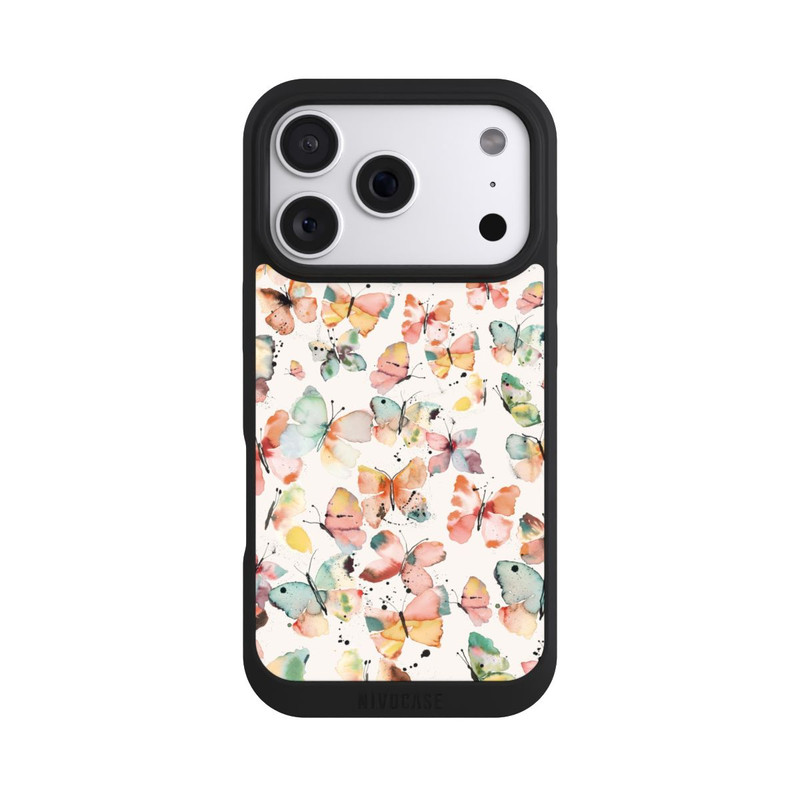 iPhone 18 Pro NIVOpure Butterflies Watercolor Pattern