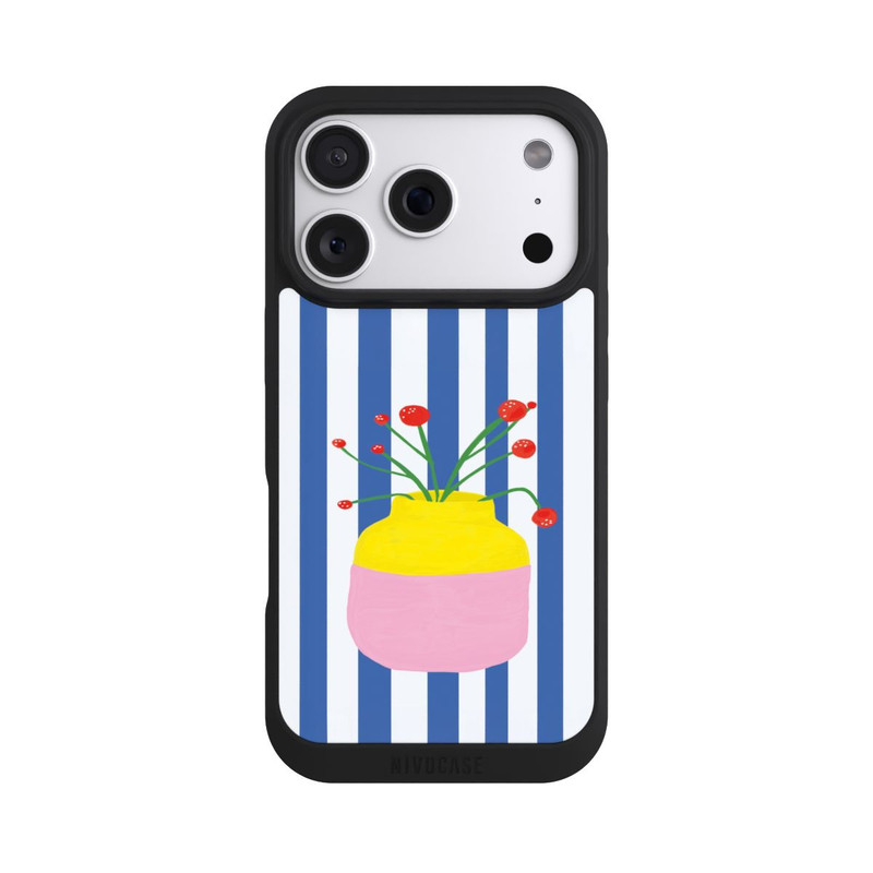 iPhone 18 Pro NIVOpure Colorful Vase Blue Stripes