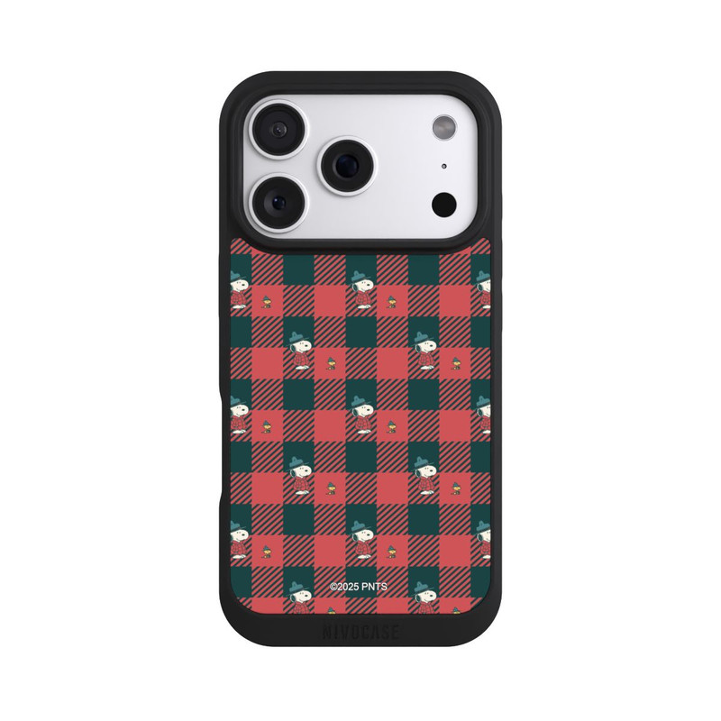 iPhone 18 Pro NIVOpure Peanuts Red Tartan Pattern