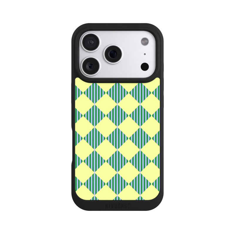iPhone 18 Pro NIVOpure Diamond Pattern Yellow Green