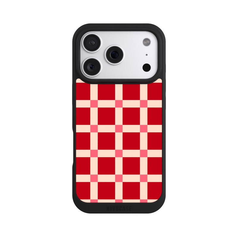 iPhone 18 Pro NIVOpure Big Red Checked Pattern