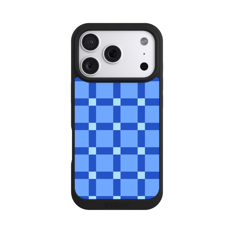 iPhone 18 Pro NIVOpure Big Blue Checked Pattern