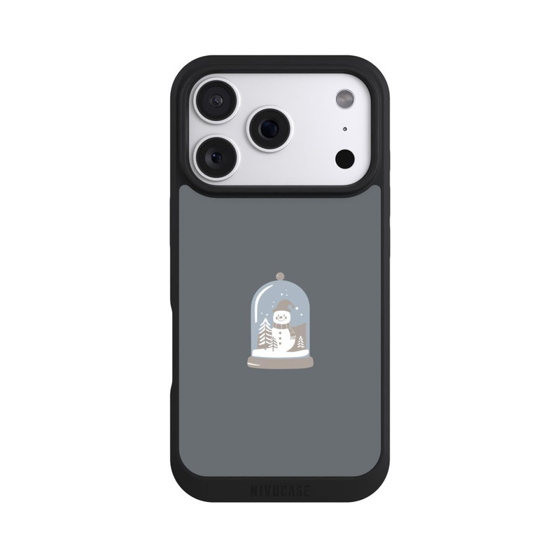 iPhone 18 Pro NIVOpure Boule à Neige Minimaliste avec Bonhomme de Neige