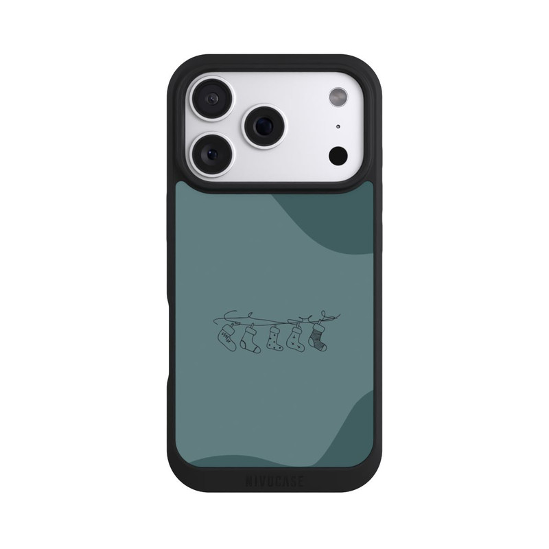iPhone 18 Pro NIVOpure Weihnachtsstrümpfe Line Art Minimalistisch