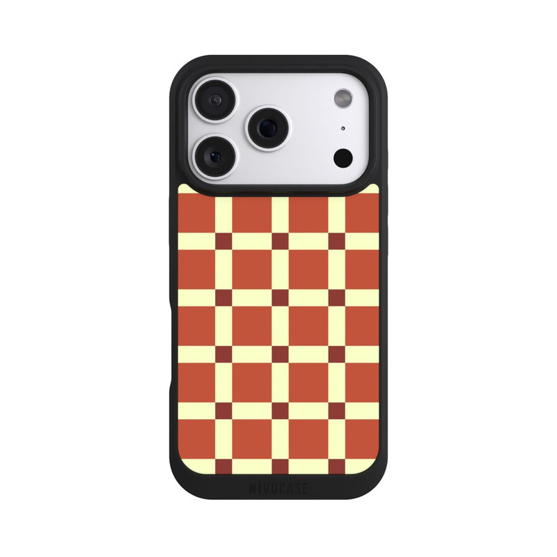 iPhone 18 Pro NIVOpure Big Brown Checked Pattern