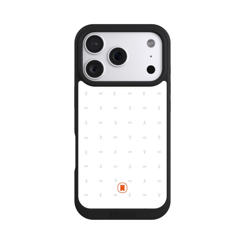 iPhone 18 Pro NIVOpure Nivocase Pattern White Grey