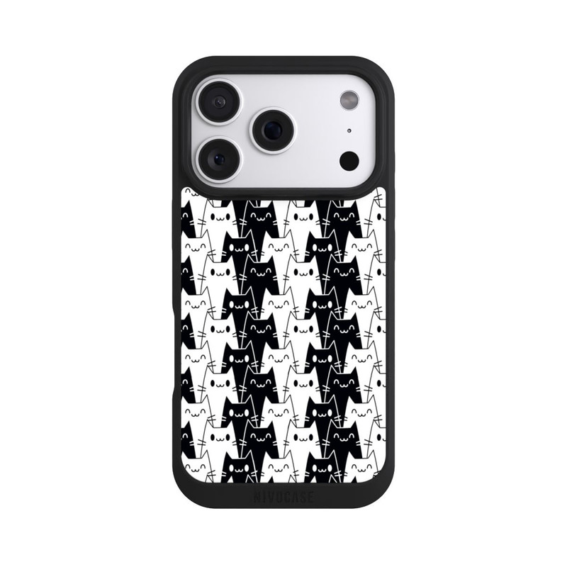 iPhone 18 Pro NIVOpure Papier Peint Chat Noir Blanc