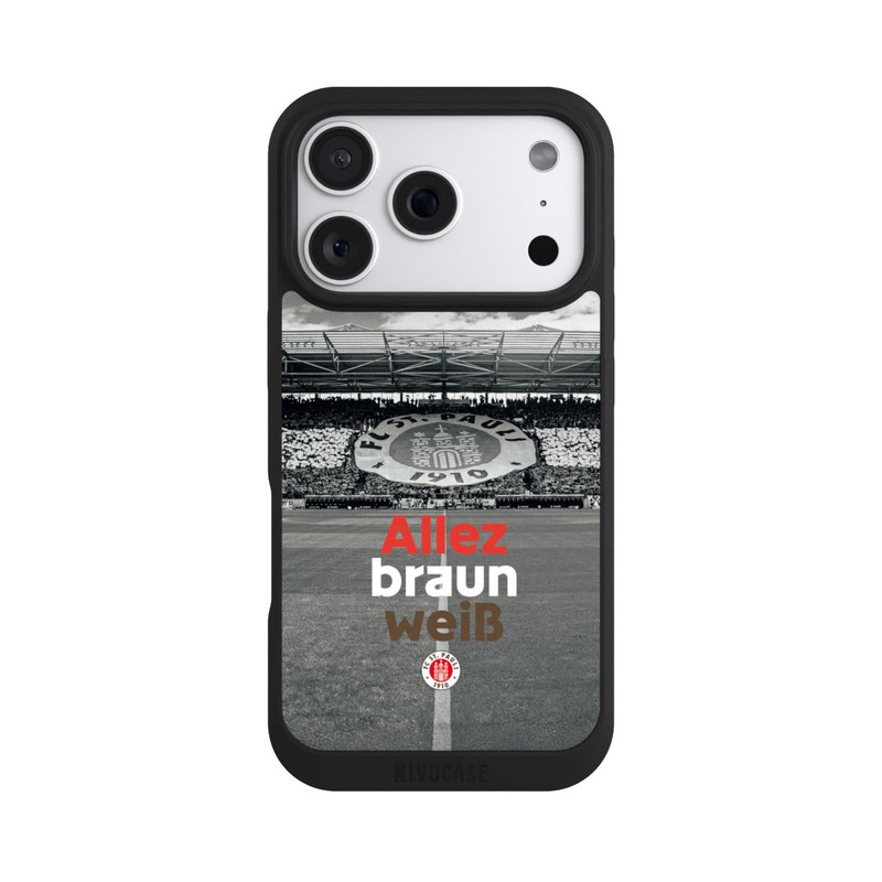 iPhone 18 Pro NIVOpure FC St. Pauli Allez braun weiss