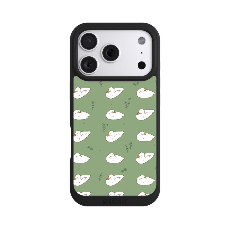 iPhone 18 Pro NIVOpure Canard Dessin Animé Vert