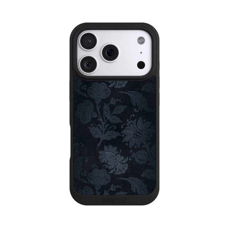 iPhone 18 Pro NIVOpure Velours Floral Argenté