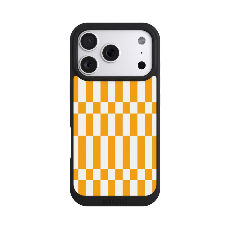 iPhone 18 Pro NIVOpure Sommermuster Kariert Gelb
