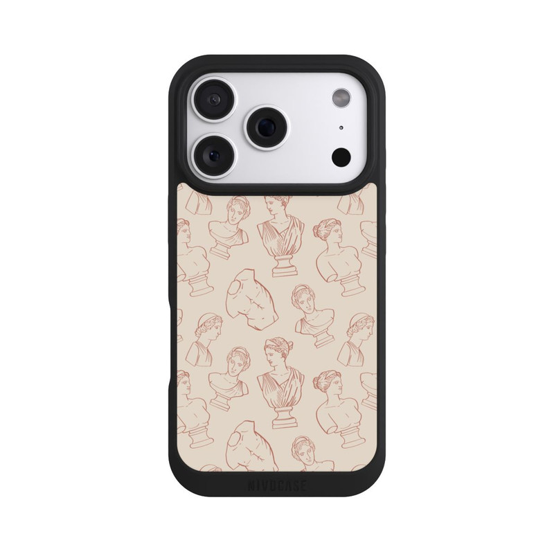 iPhone 18 Pro NIVOpure Griechische Büsten Art-Déco Braun