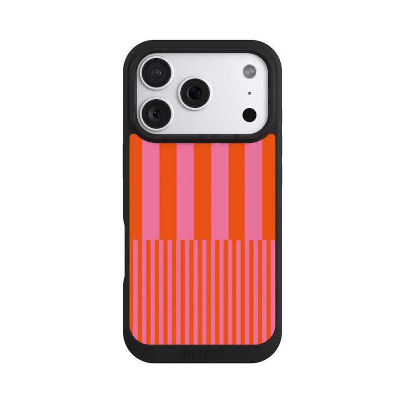 iPhone 18 Pro NIVOpure Striped Pattern Pink Red