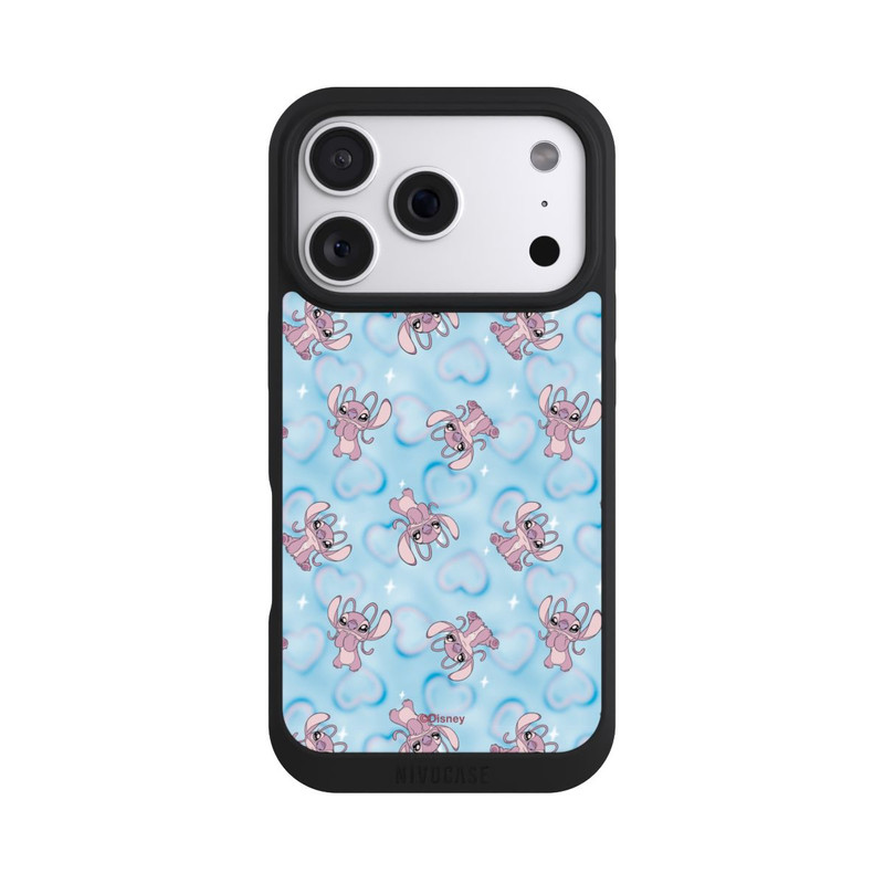 iPhone 18 Pro NIVOpure Lilo & Stitch Angel Pattern Blue Hearts