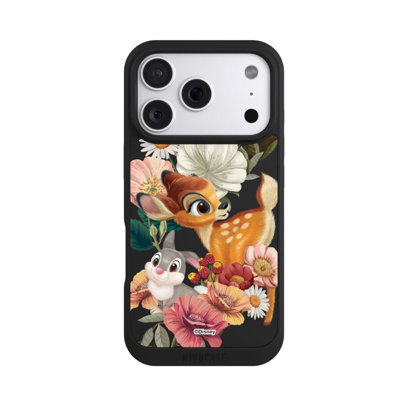 iPhone 18 Pro NIVOpure Bambi und Klopfer Blumen Transparent