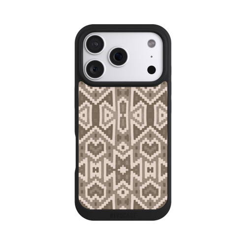 Apple iPhone 18 Pro NIVOpure Ikat Boho Pattern Inka Brown