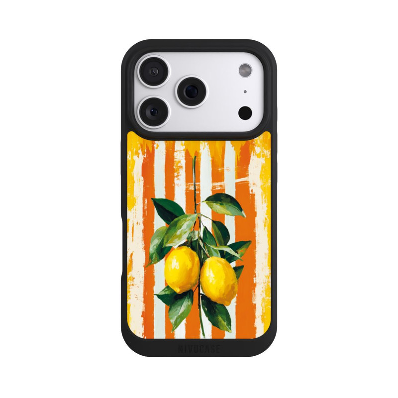 iPhone 18 Pro NIVOpure Summer Lemons on Stripes with AI