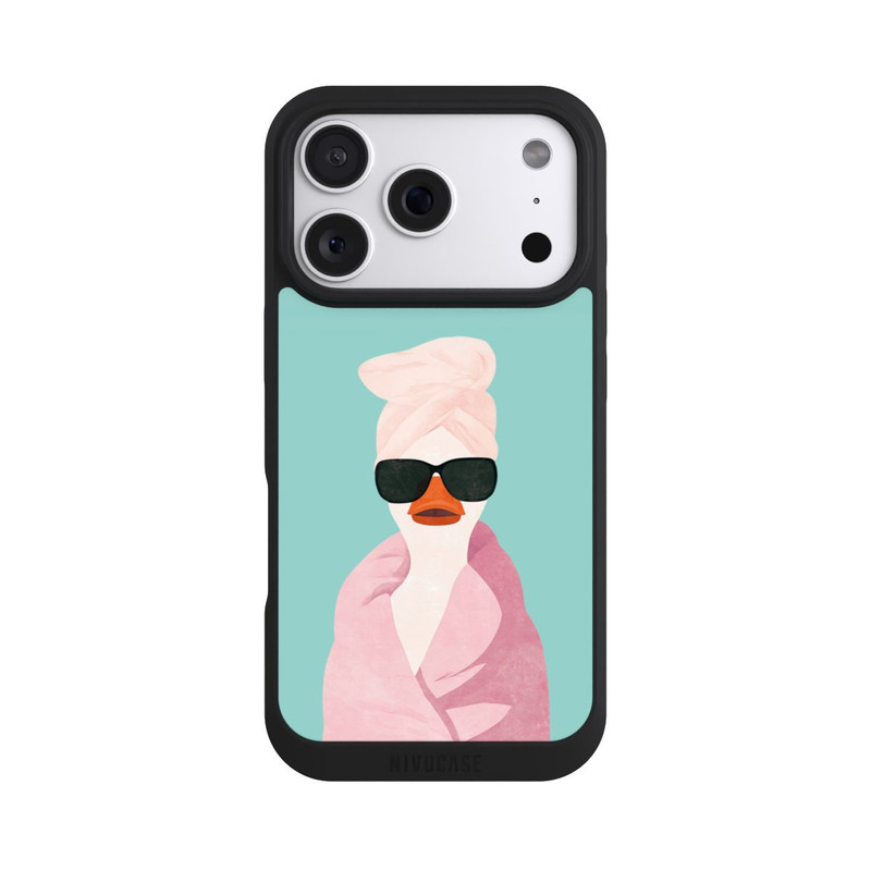 iPhone 18 Pro NIVOpure Turquoise Duck Wearing a Turban with AI