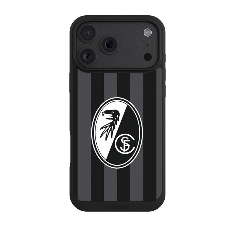 iPhone 18 Pro Max NIVOpure SC Freiburg - Grau Gestreift