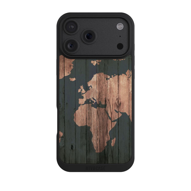 iPhone 18 Pro Max NIVOpure Wooden World Map