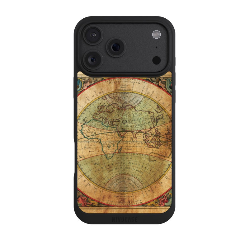 iPhone 18 Pro Max NIVOpure Carte du Monde Antique
