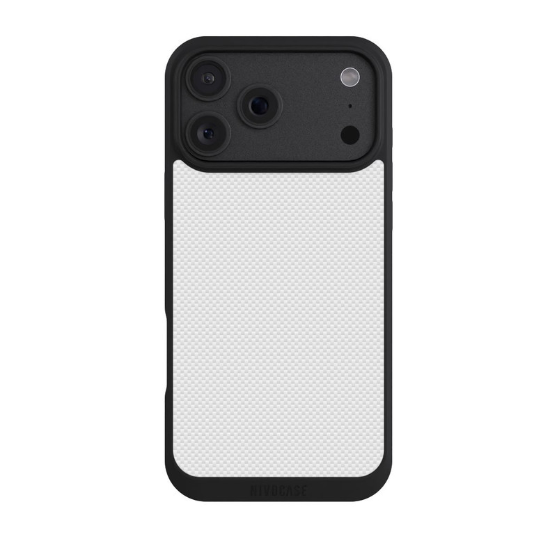iPhone 18 Pro Max NIVOpure Look Carbone Blanc