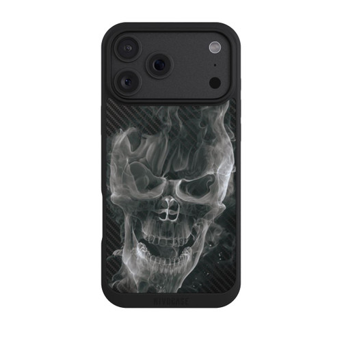 Apple iPhone 18 Pro Max NIVOpure rauchender Totenkopf Carbon
