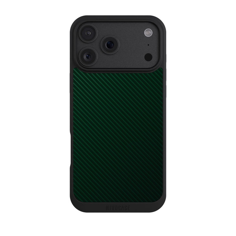 iPhone 18 Pro Max NIVOpure Vert de course britannique Carbone