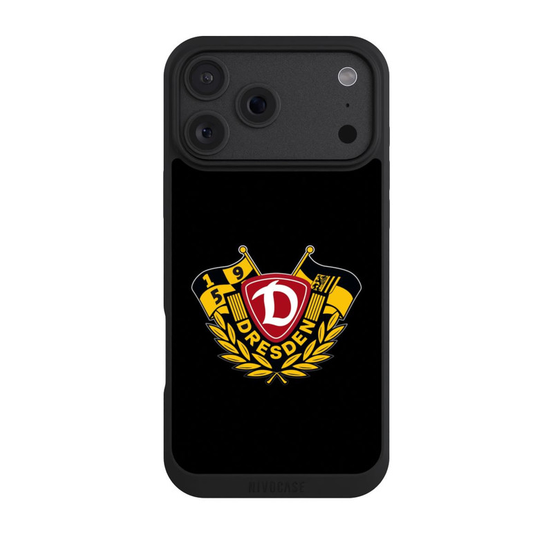 iPhone 18 Pro Max NIVOpure Dynamo Wappen mit Fahnen