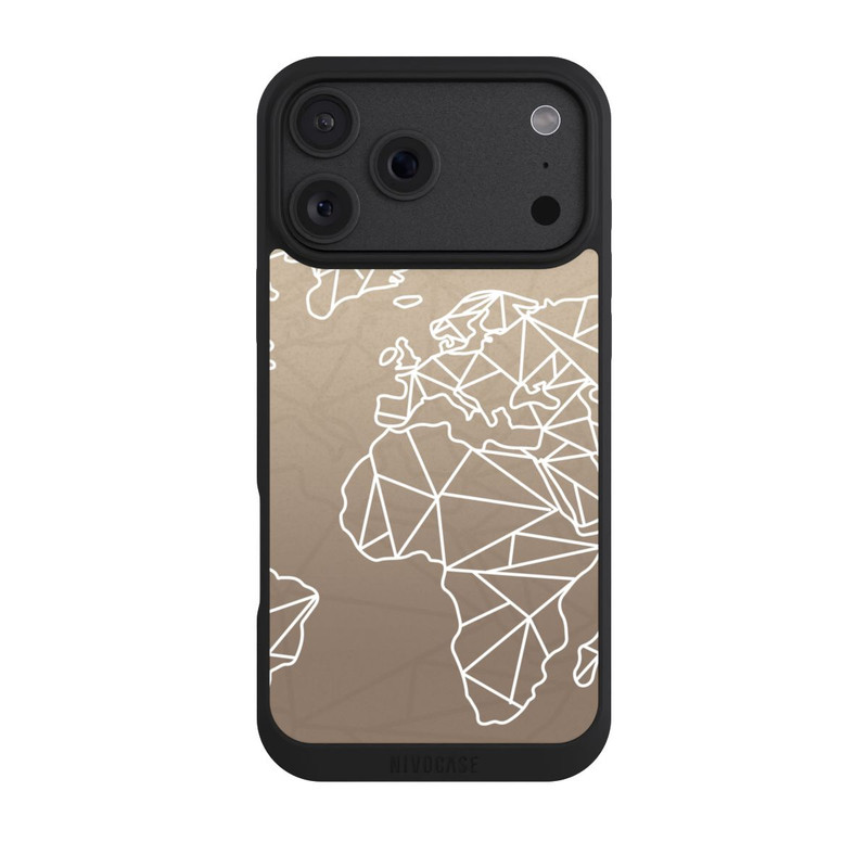 iPhone 18 Pro Max NIVOpure Carte du Monde Polygone