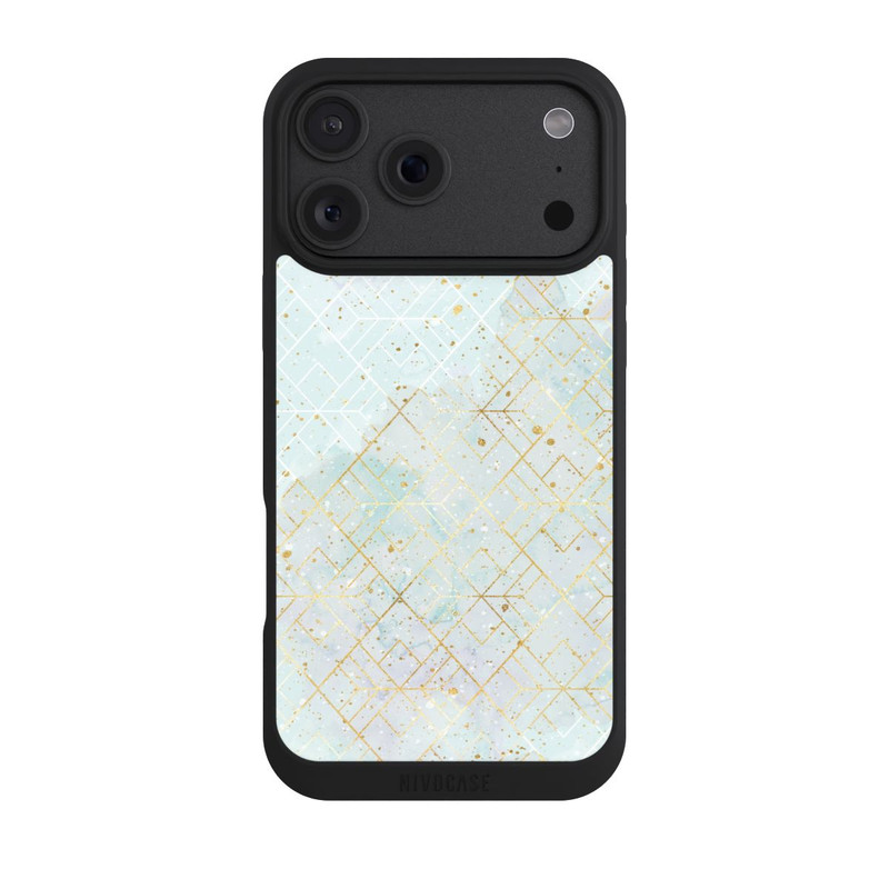 iPhone 18 Pro Max NIVOpure Marbre Pastel Motif de Maille