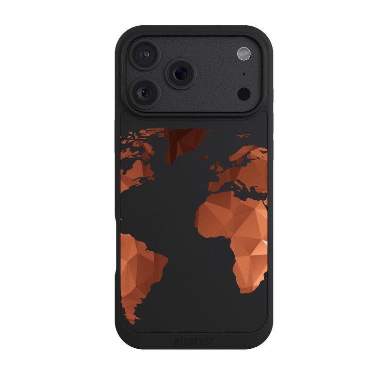 iPhone 18 Pro Max NIVOpure Carte du Monde Triangle sans fond