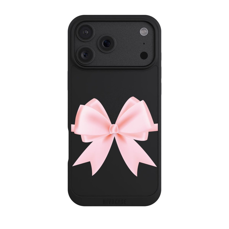 iPhone 18 Pro Max NIVOpure Ruban Rose sans Fond