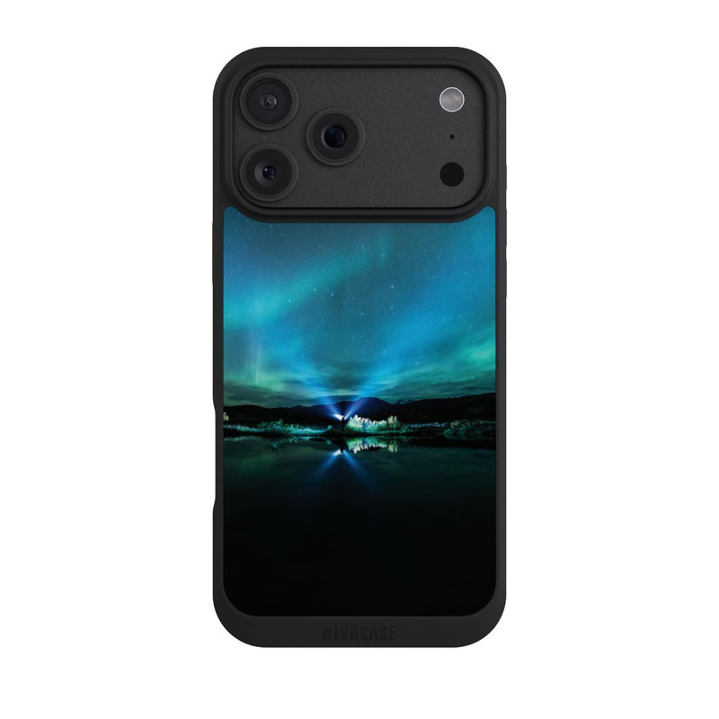 iPhone 18 Pro Max NIVOpure Aurore boréale bleu
