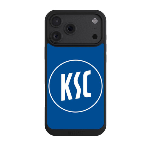 Apple iPhone 18 Pro Max NIVOpure KSC Logo auf Blau