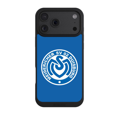 Apple iPhone 18 Pro Max NIVOpure MSV Logo auf Blau