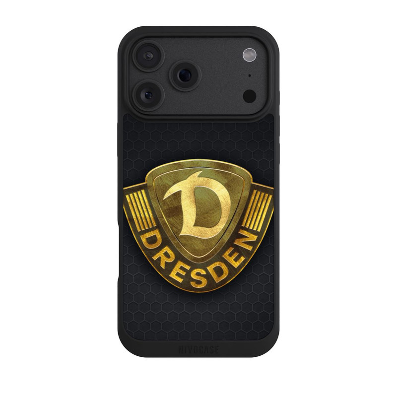iPhone 18 Pro Max NIVOpure Goldenes Logo Look Dynamo Dresden