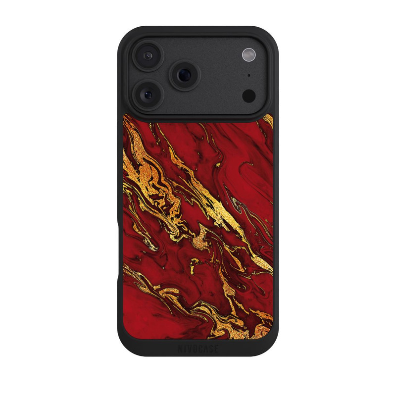 iPhone 18 Pro Max NIVOpure Marbre Rouge Doré