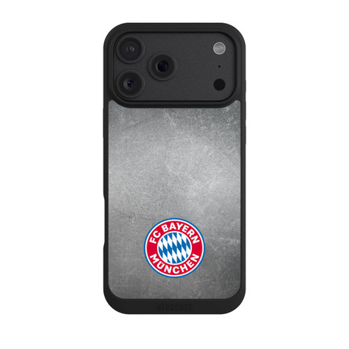 Apple iPhone 18 Pro Max NIVOpure Klassisches FCB Logo Klein - Bunt auf Metalllook