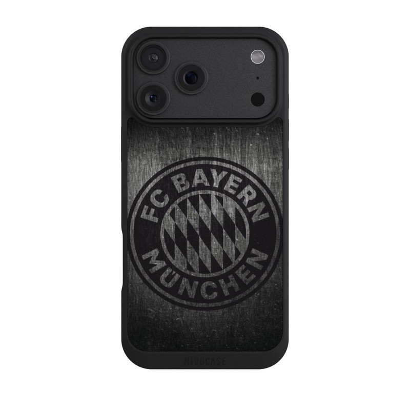 iPhone 18 Pro Max NIVOpure Metalllook FCB Logo einfarbig