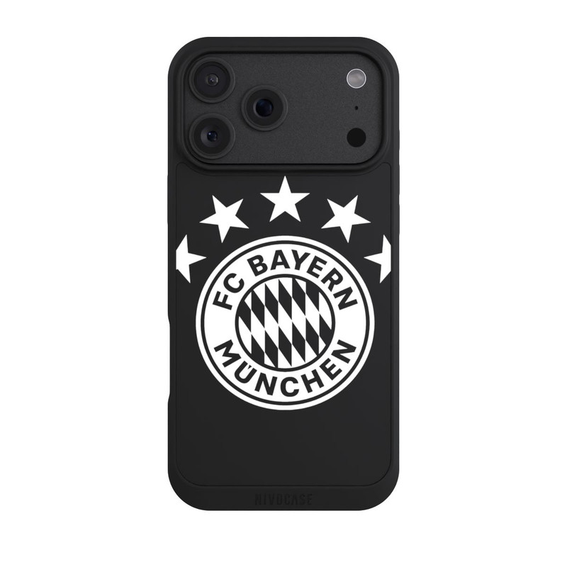 iPhone 18 Pro Max NIVOpure FCB Logo einfarbig mit Sternen - ohne Hintergrund