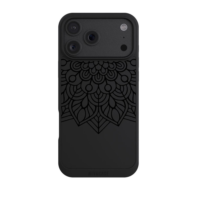 iPhone 18 Pro Max NIVOpure Mandala Indien Noir sans Fond