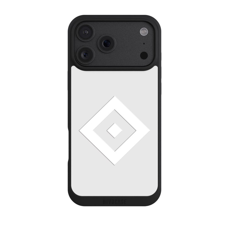iPhone 18 Pro Max NIVOpure Rauten Logo auf HSV Grau