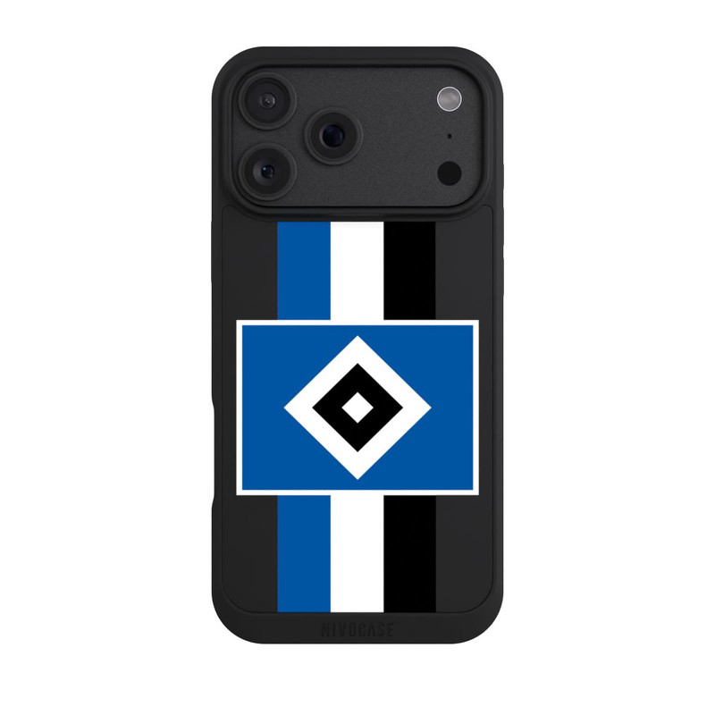iPhone 18 Pro Max NIVOpure HSV Streifen - Blau-Weiß-Schwarz - ohne Hintergrund