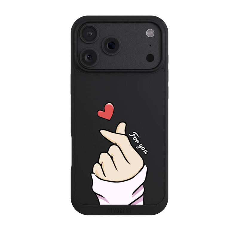 iPhone 18 Pro Max NIVOpure Finger Hearts ohne Hintergrund
