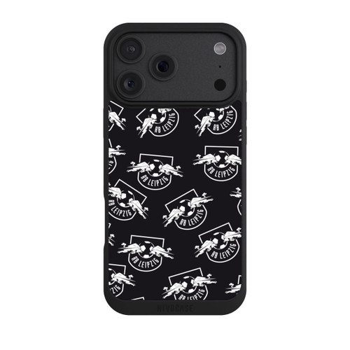 Apple iPhone 18 Pro Max NIVOpure Logos RB Leipzig white on black