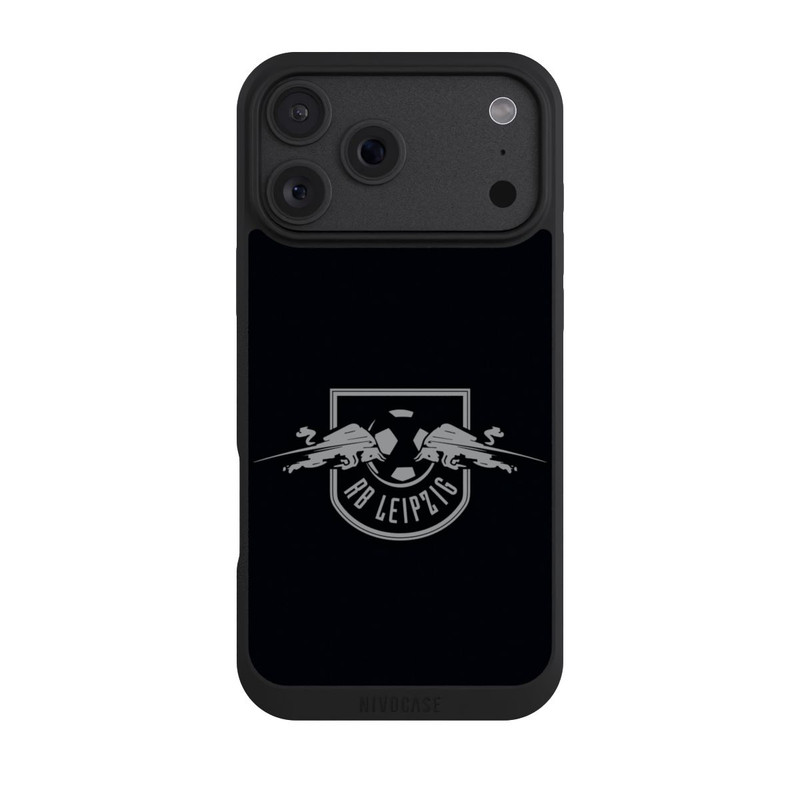 iPhone 18 Pro Max NIVOpure Graues RB Leipzig Logo auf Schwarz